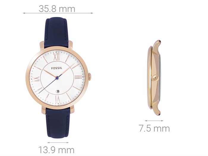 Đồng hồ FOSSIL 35.8 mm Nữ ES3843 Màu Xanh Dương