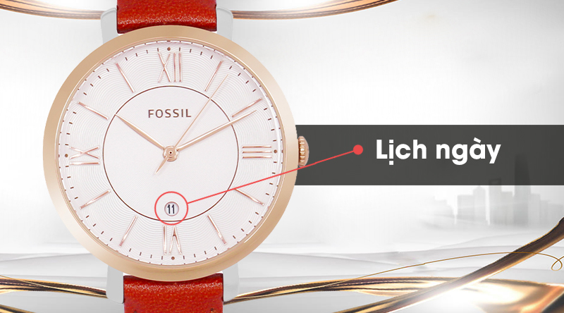 Đồng hồ Nữ Fossil ES3842 có trang bị thêm lịch ngày tiện dụng. Đồng hồ Nữ Fossil ES3842 có trang bị thêm lịch ngày tiện dụng.