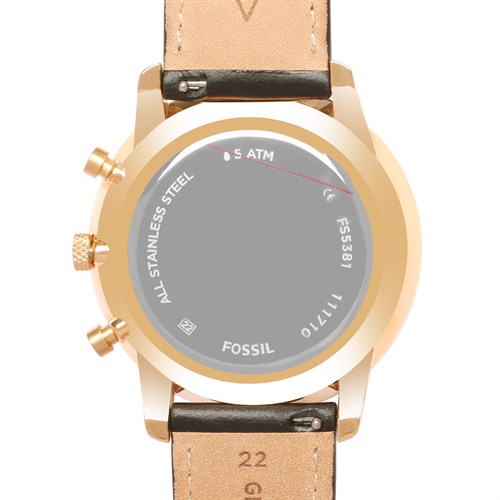 Đồng hồ FOSSIL Carlie 44 mm Nam FS5381 Màu Đen