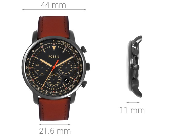 Đồng hồ FOSSIL 44 mm Nam FS5501 Màu Nâu