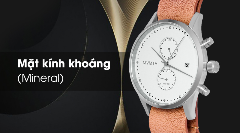 Đồng hồ nam MVMT D-MV01-WT với mặt kính khoáng