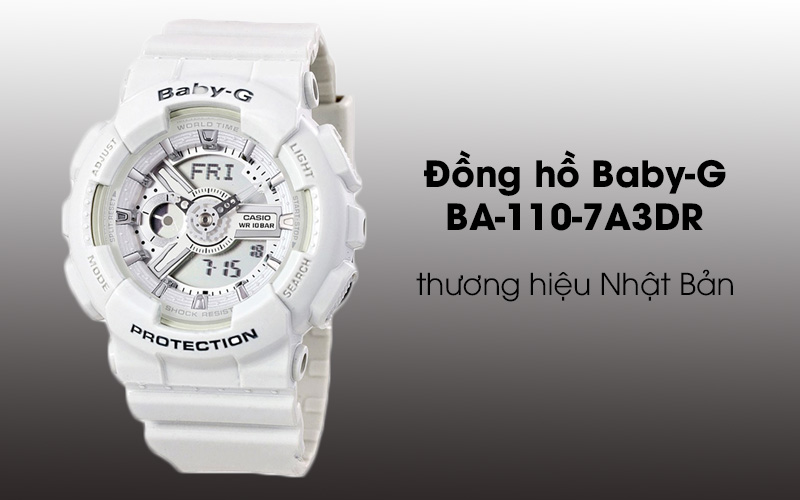 Đồng hồ Nữ Baby-G BA-110-7A3SDR, chính hãng, giá rẻ, mẫu mã mới