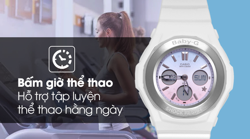 Baby-G BGA-100ST-7ADR khả năng bấm giờ thể thao Baby-G BGA-100ST-7ADR khả năng bấm giờ thể thao