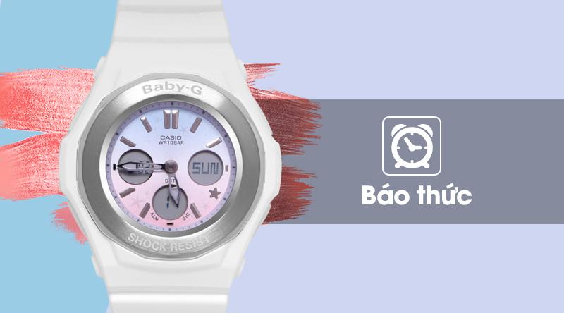Baby-G BGA-100ST-7ADR khả năng báo thức Baby-G BGA-100ST-7ADR khả năng báo thức