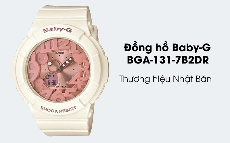 Đồng hồ Nữ Baby-G BGA-131-7B2DR, chính hãng, giá rẻ, mẫu mã mới