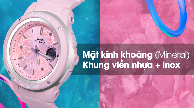 Đồng hồ Nữ Baby-G BGA-150FL-4ADR chống va đập Đồng hồ Nữ Baby-G BGA-150FL-4ADR chống va đập