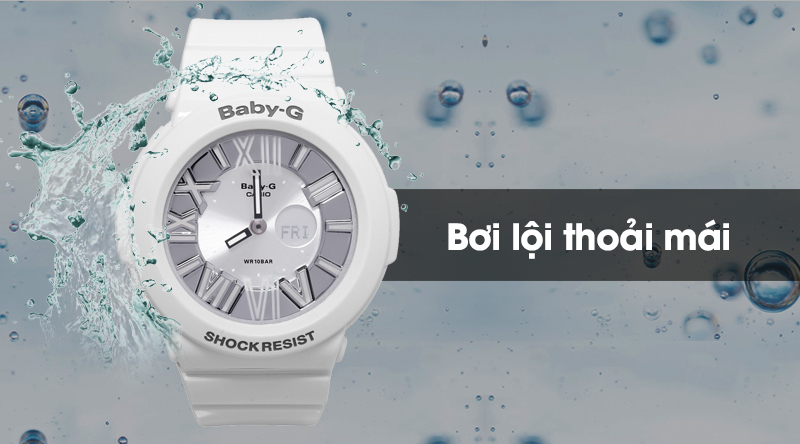 Đồng hồ nữ Baby-G BGA-160-7B1DR có hệ số chống nước 10 ATM Đồng hồ nữ Baby-G BGA-160-7B1DR có hệ số chống nước 10 ATM
