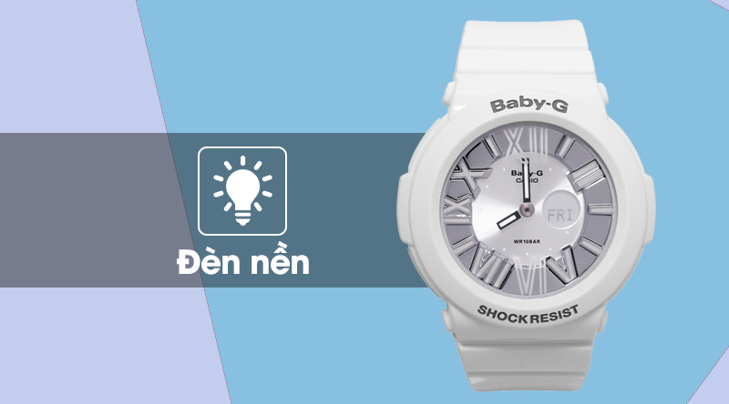 Đồng hồ Nữ Baby-G BGA-160-7B1DR trang bị đèn led Đồng hồ Nữ Baby-G BGA-160-7B1DR trang bị đèn led