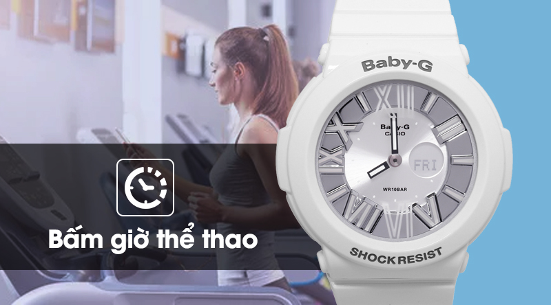Đồng hồ Nữ Baby-G BGA-160-7B1DR có chế độ bấm giờ Đồng hồ Nữ Baby-G BGA-160-7B1DR có chế độ bấm giờ