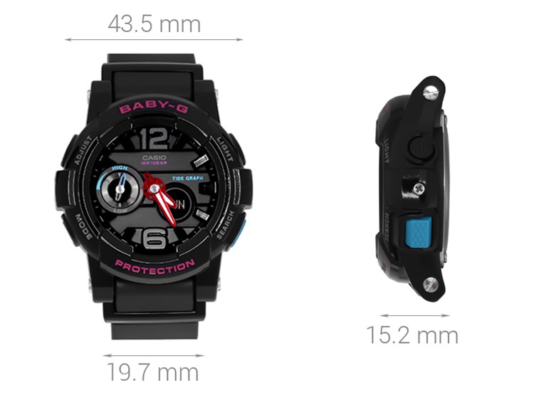 Đồng hồ Nữ Baby-G BGA-180-1BHDR Màu Đen