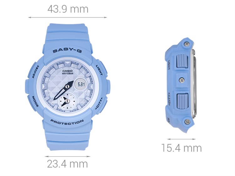 Đồng hồ Nữ Baby-G BGA-190BE-2ADR Màu Xanh Dương