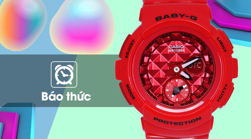 Đồng hồ Nữ Baby-G BGA-195M-4ADR có chế độ báo giờ Đồng hồ Nữ Baby-G BGA-195M-4ADR có chế độ báo giờ