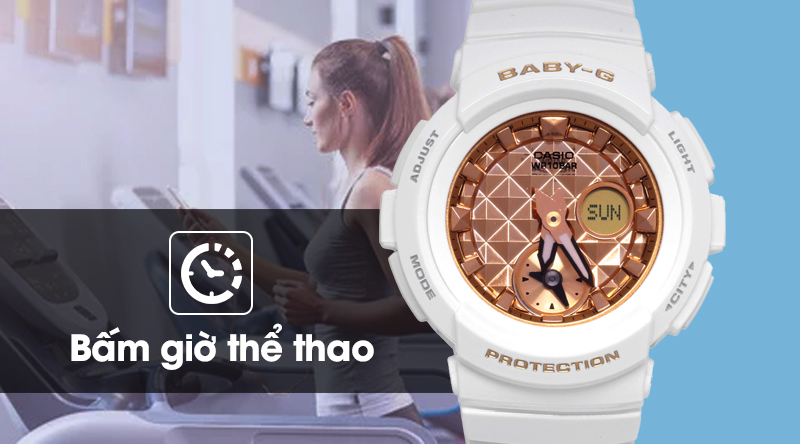 Đồng hồ Nữ Baby-G BGA-195M-7ADR có tính năng bấm giờ Đồng hồ Nữ Baby-G BGA-195M-7ADR có tính năng bấm giờ