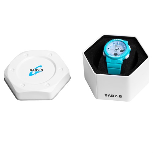 Đồng hồ BABY-G 38.8 mm Nữ BGA-250-2ADR Màu Xanh ngọc