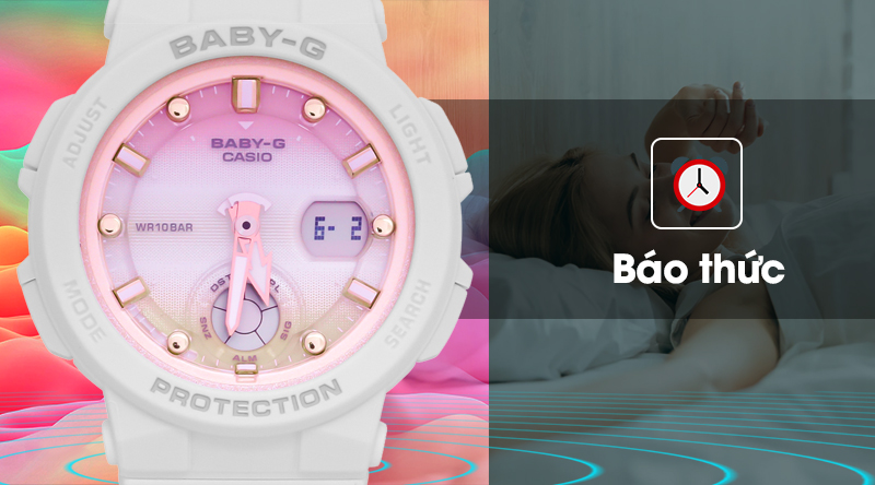 Đồng hồ Nữ Baby-G BGA-250-7A2DR có chế độ báo giờ
