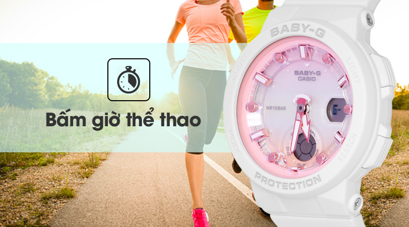 Đồng hồ Nữ Baby-G BGA-250-7A2DR có chế độ bấm giờ