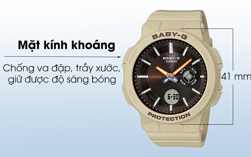 Đồng hồ Nữ Baby-G BGA-255-5ADR, chính hãng, giá rẻ, mẫu mã mới