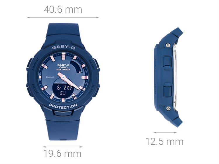 Đồng hồ Nữ Baby-G BSA-B100-2ADR Màu Xanh Dương