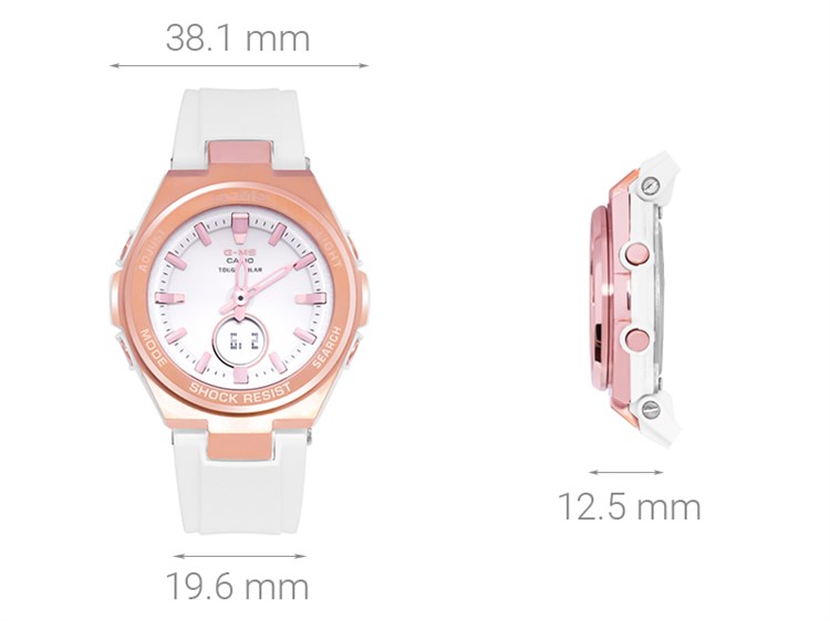 Đồng hồ BABY-G 38.1 mm Nữ MSG-S200G-7ADR Màu Trắng