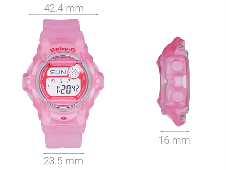 Đồng hồ BABY-G BG-169 42.4 mm Nữ BG-169R-4EDR Màu Hồng