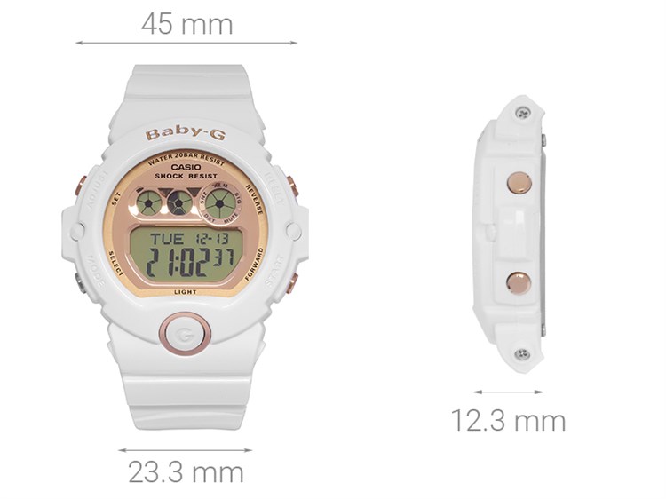 Đồng hồ Nữ Baby-G BG-6901-7DR Màu Trắng