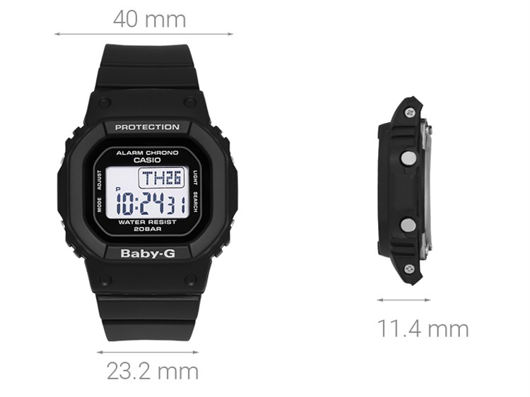 Đồng hồ BABY-G 40 mm Nữ BGD-560-1DR Màu Đen