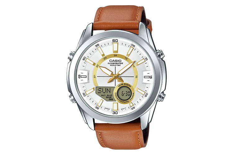 Đồng hồ Nam Casio AMW-810L-5AVDF Màu Nâu