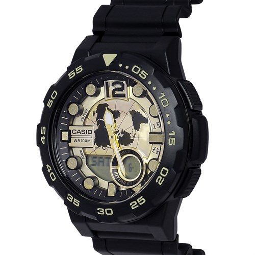Đồng hồ CASIO 47.7 mm Nam AEQ-100BW-9AVDF Màu Đen
