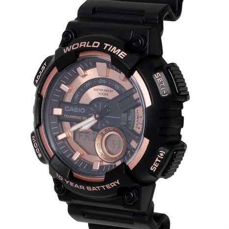 Đồng hồ Nam Casio AEQ-110W-1A3VDF Màu Đen