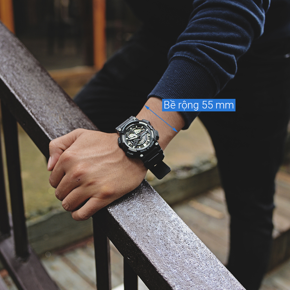 Đồng hồ CASIO 45.5 mm Nam AEQ-110W-1AVDF