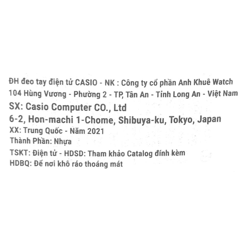 Đồng hồ Nam Casio AEQ-110W-2AVDF