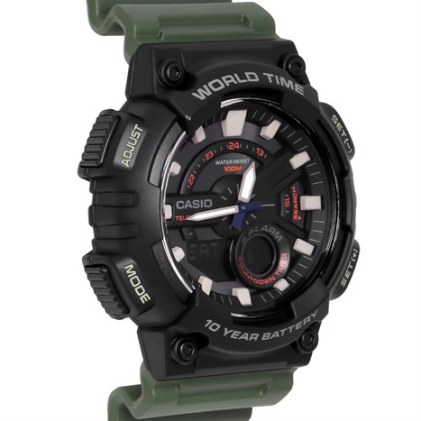 Đồng hồ Nam Casio AEQ-110W-3AVDF Màu Đen