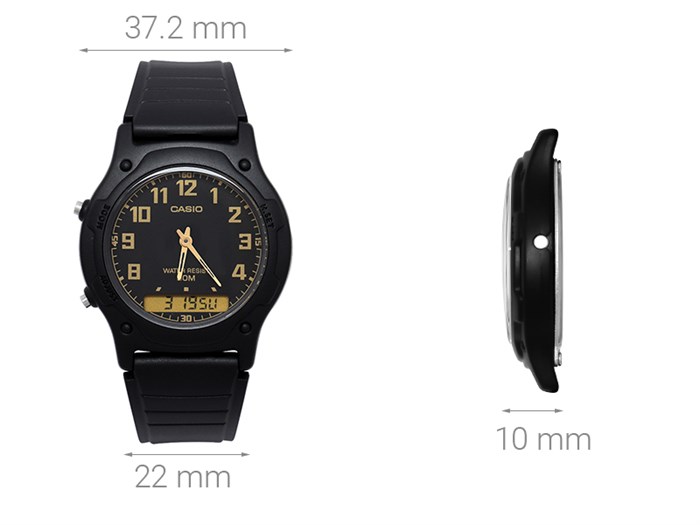 Đồng hồ CASIO 37.2 mm Nam AW-49H-1BVDF Màu Đen