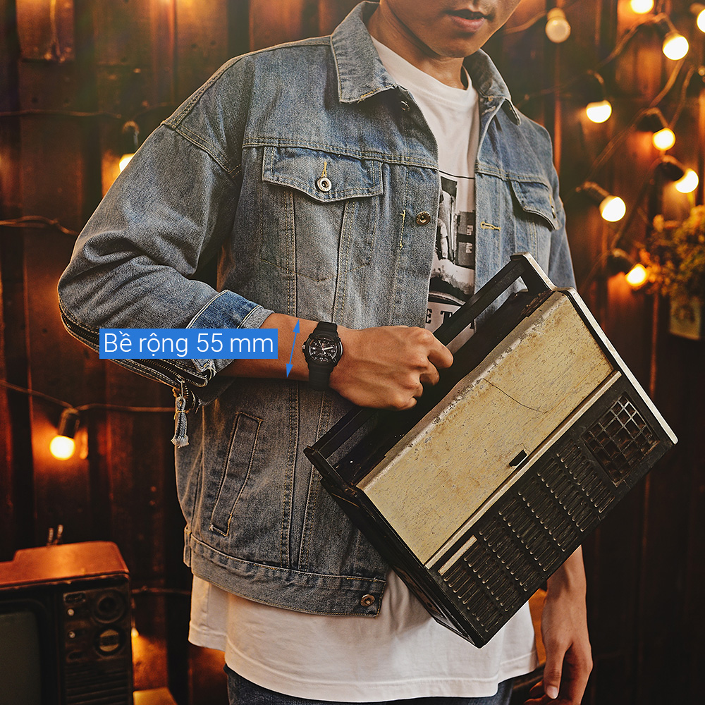 Đồng hồ CASIO 39 mm Nam HDA-600B-1BVDF