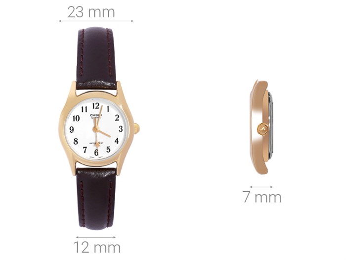 Đồng hồ CASIO 23 mm Nữ LTP-1094Q-7B4RDF Màu Nâu