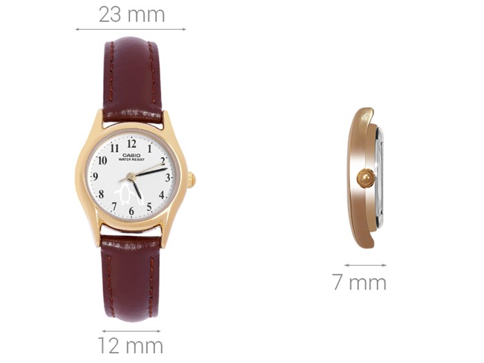 Đồng hồ CASIO 23 mm Nữ LTP-1094Q-7B6RDF Màu Nâu