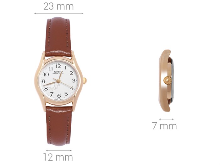 Đồng hồ CASIO Timeless 23 mm Nữ LTP-1094Q-7B8RDF Màu Nâu