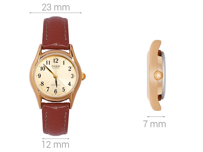 Đồng hồ CASIO 23 mm Nữ LTP-1094Q-9BRDF Màu Nâu