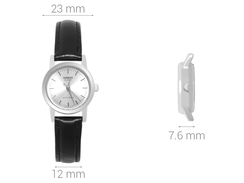 Đồng hồ CASIO 23 mm Nữ LTP-1095E-7ADF Màu Đen