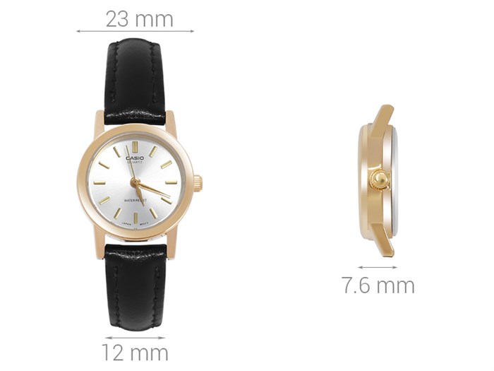 Đồng hồ CASIO 23 mm Nữ LTP-1095Q-7A Màu Đen