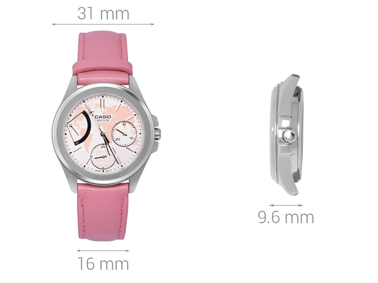 Đồng hồ Nữ Casio LTP-2089L-4AVDF Màu Hồng