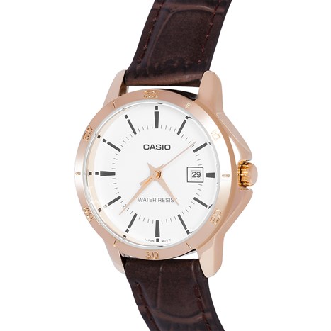 Đồng hồ CASIO 29.6 mm Nữ LTP-V004GL-7AUDF Màu Nâu
