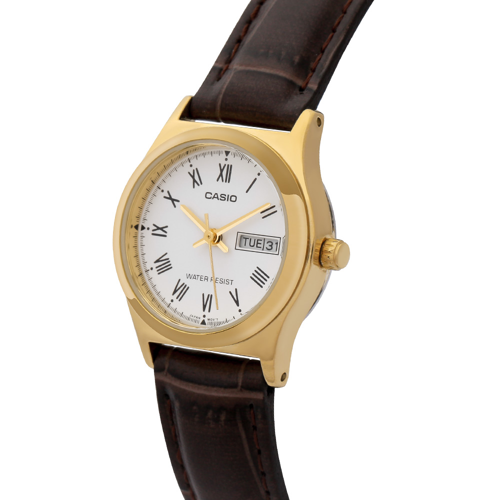 Đồng hồ CASIO Timeless 25 mm Nữ LTP-V006GL-7BUDF Màu Nâu