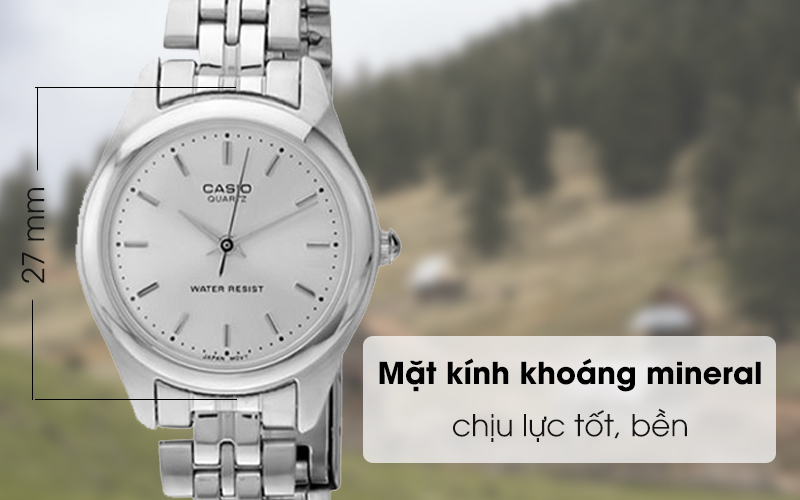 Đồng hồ nữ Casio LTP-1129A-7ARDF trang bị kính khoáng bền bỉ Đồng hồ nữ Casio LTP-1129A-7ARDF trang bị kính khoáng bền bỉ