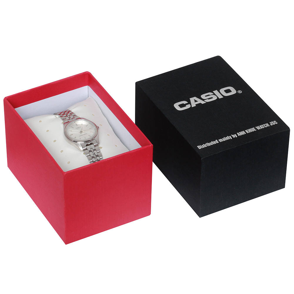 Đồng hồ CASIO Timeless 26 mm Nữ LTP-1129A-7ARDF Màu Bạc