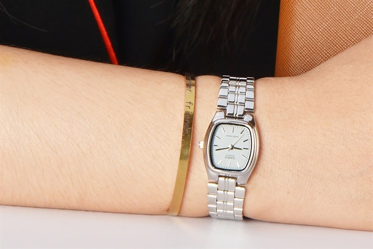 Đồng hồ CASIO 21 mm Nữ LTP-1169D-7ARDF Màu Bạc