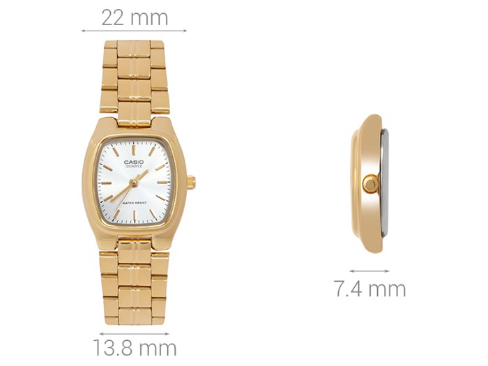 Đồng hồ CASIO 22 mm Nữ LTP-1169N-7ARDF Màu Vàng