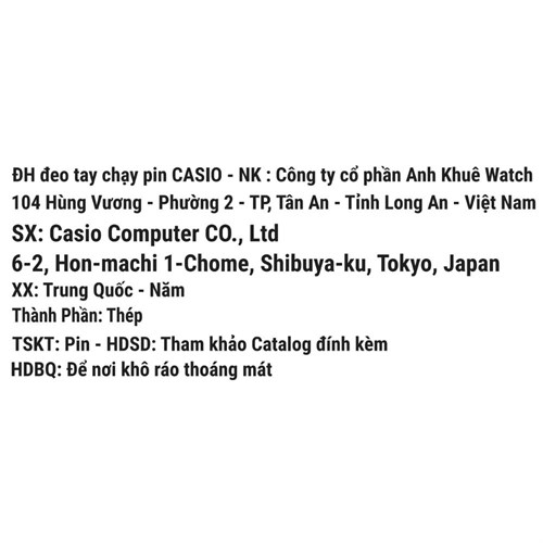 Đồng hồ CASIO 23.8 mm Nữ LTP-1177A-2ADF Màu Bạc