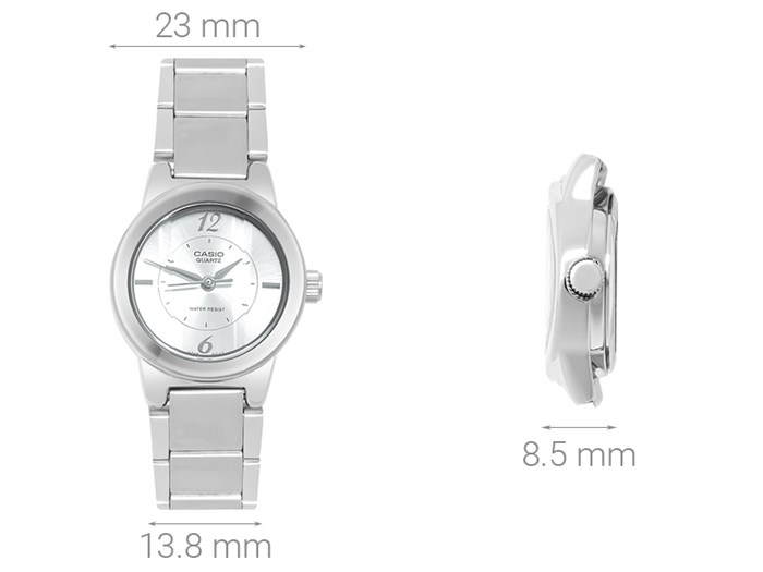 Đồng hồ CASIO 23 mm Nữ LTP-1230D-7CDF Màu Bạc