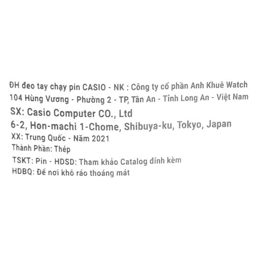 Đồng hồ CASIO 30 mm Nữ LTP-1302D-7A2VDF Màu Bạc